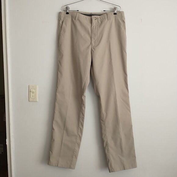 Lee X-treme Comfort Refined Pants Men 36x34(33*) Beige Chino Straight Performanc - Picture 1 of 8